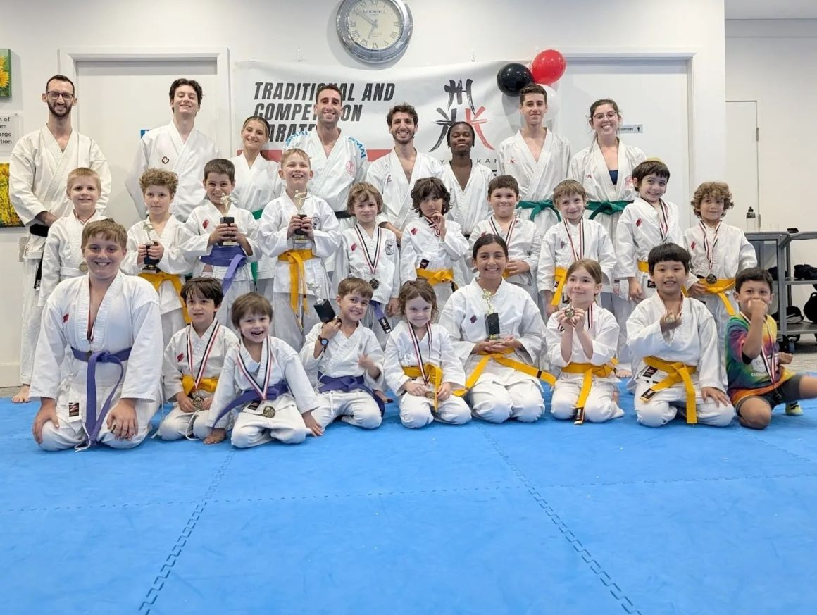 MKK East community program — karate class at school